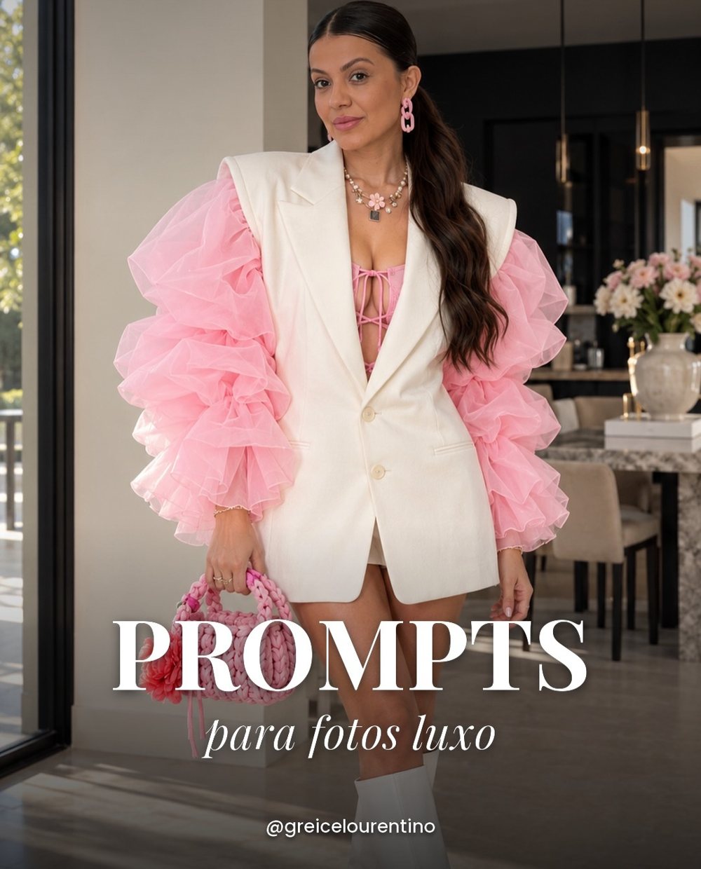 Lâmina do carrossel Prompts de luxo publicado no Instagram