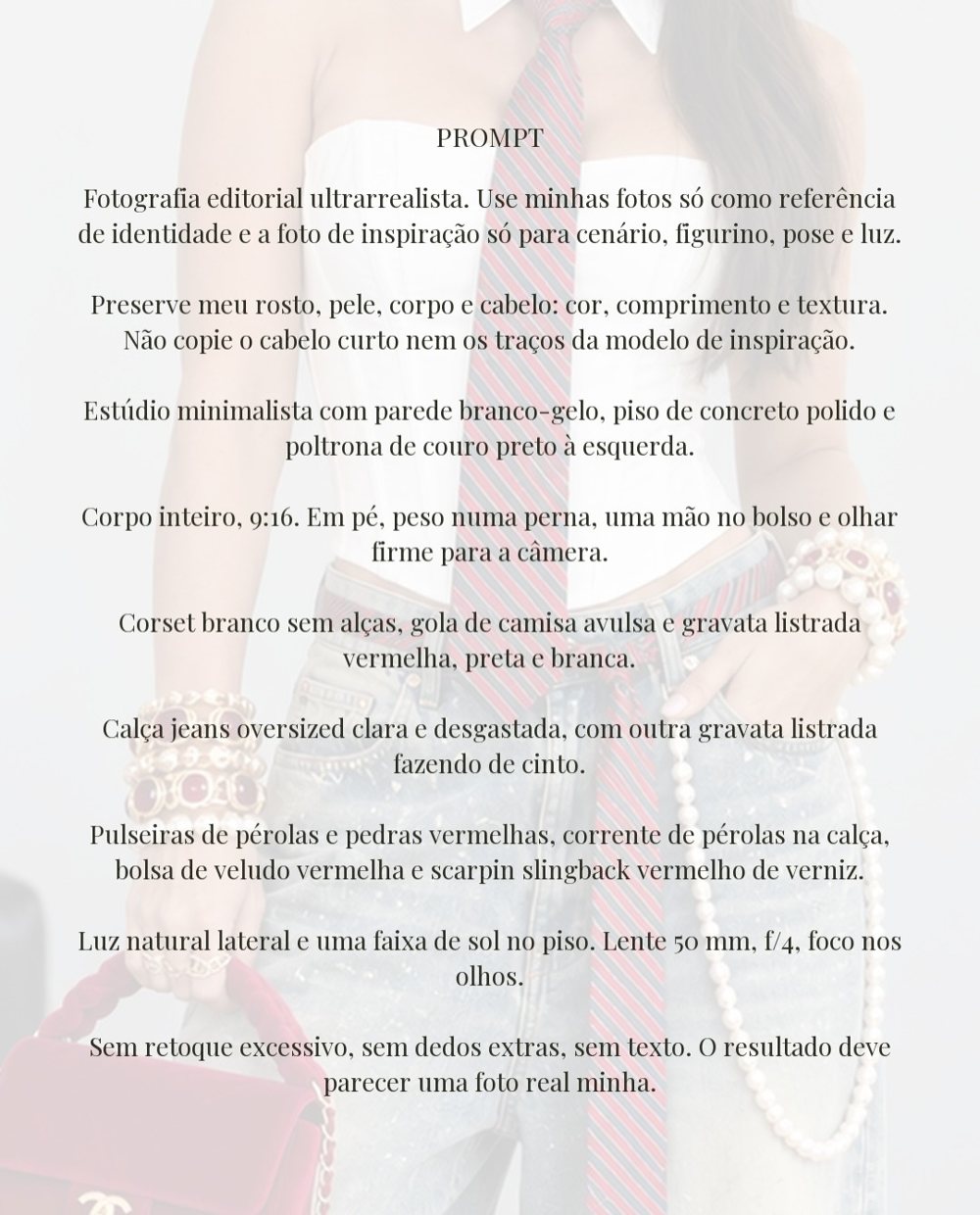 Lâmina do carrossel Prompts de luxo publicado no Instagram