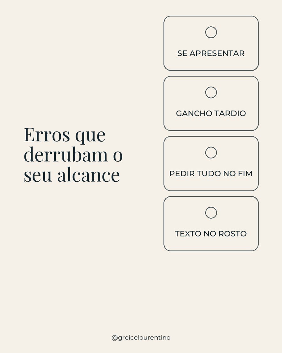 Modelo de carrossel do curso: estilo Erros